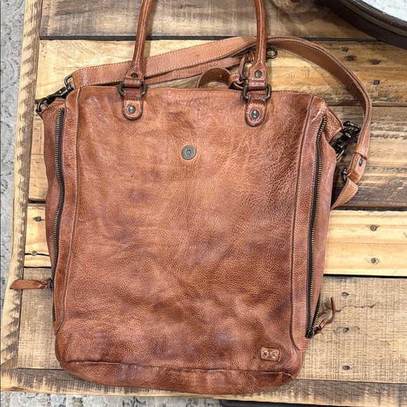 BED|STU Rustic Brown Leather Crossbody Bag Mildred - Picture 2 of 4